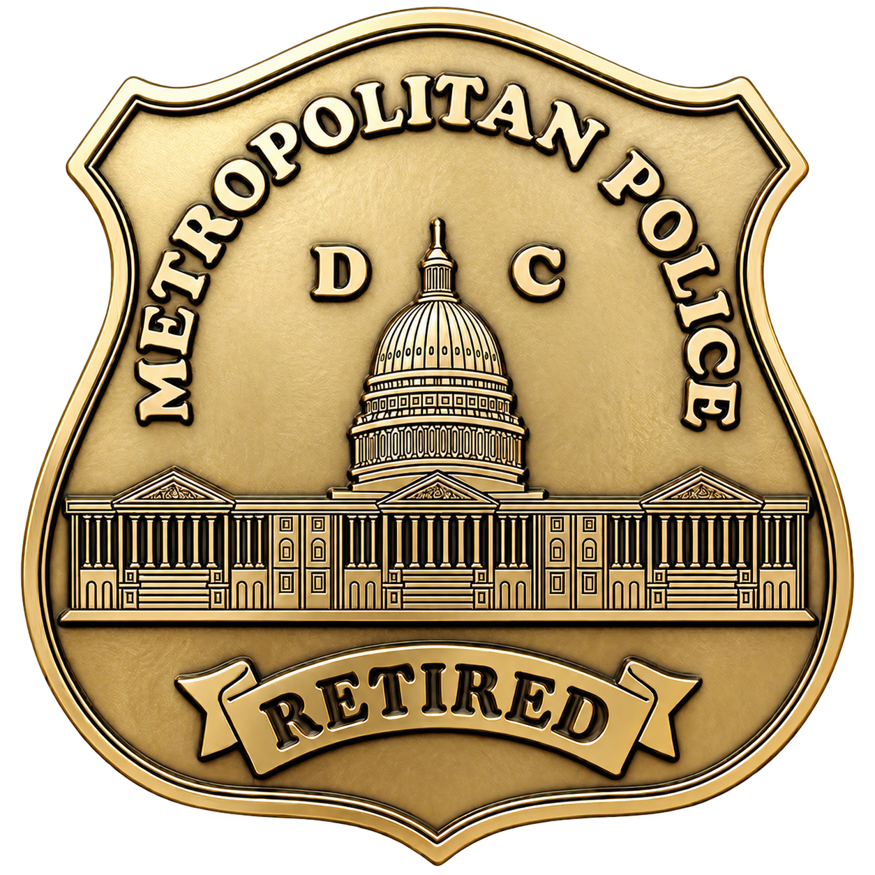 Metropolitan Police DC retired badge